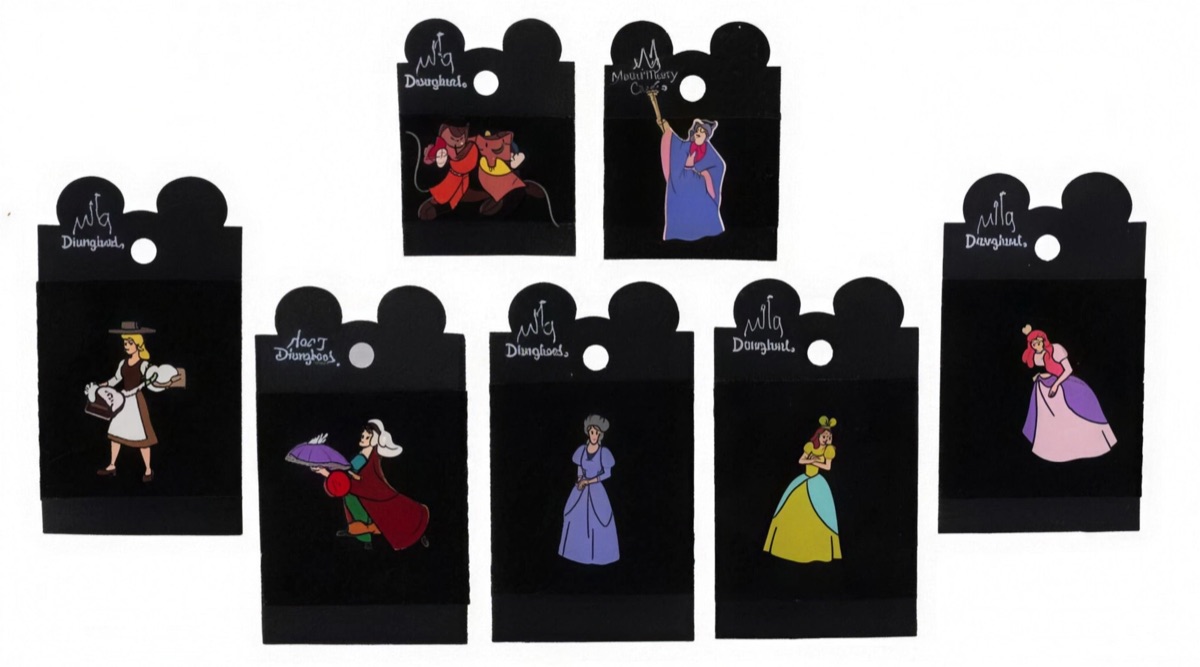 Disneyland pins on original Mickey-ear card backs